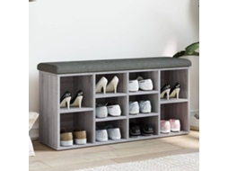 Vidaxl Banco Sapateira 102x32x50 Cm Derivados Madeira Cinzento Sonoma
