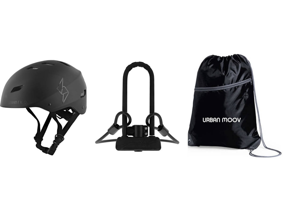 Pack Mochila + Capacete + Cadeado  TNB BUNUM2IN1WT