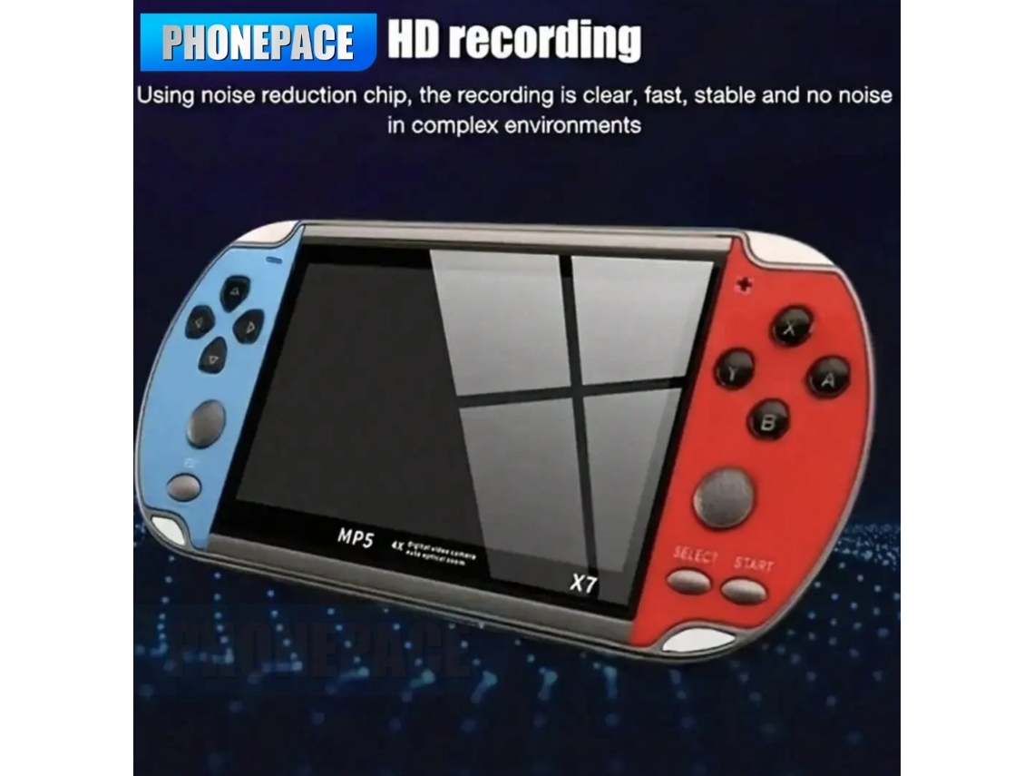 Console Portátil Retrô X7,4,3 Polegadas AQUAFORGE