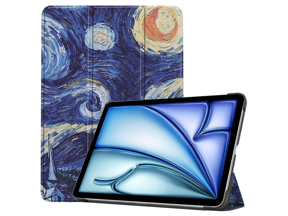 Capa de couro inteligente tripla pintada Webake Custer para tablet