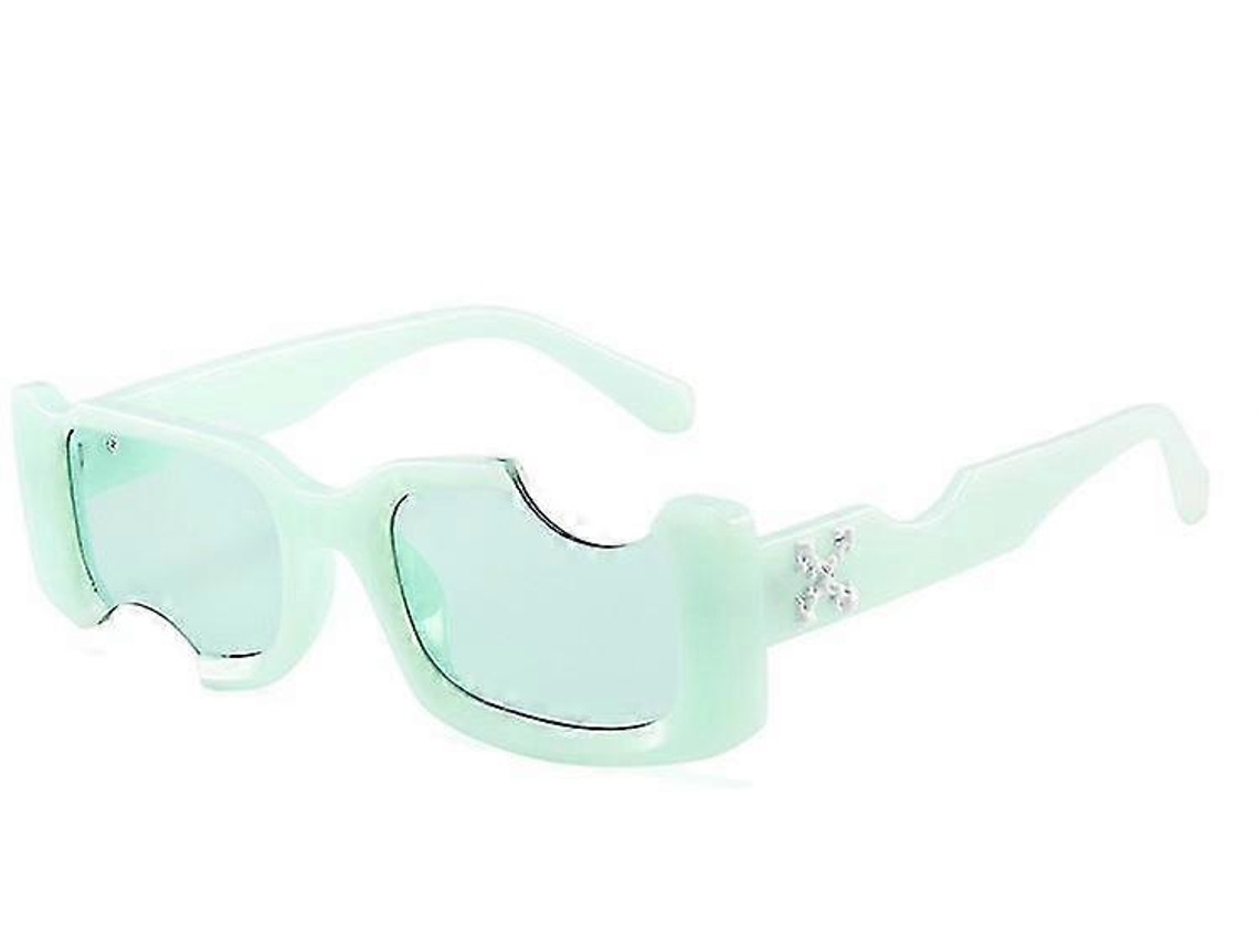Óculos de sol quadrados pequenos e modernos, femininos e masculinos, retrô, pequenos retangulares, núcleos em tons pastel, lentes degradê, proteção UV400. Veja.