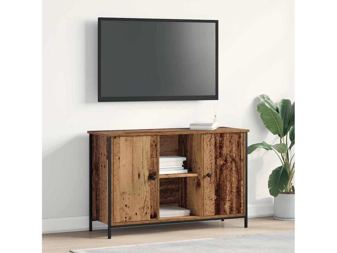 Vidaxl Conjunto de Móvel de Tv Madeira Antiga 101 X 35 X 65 Cm