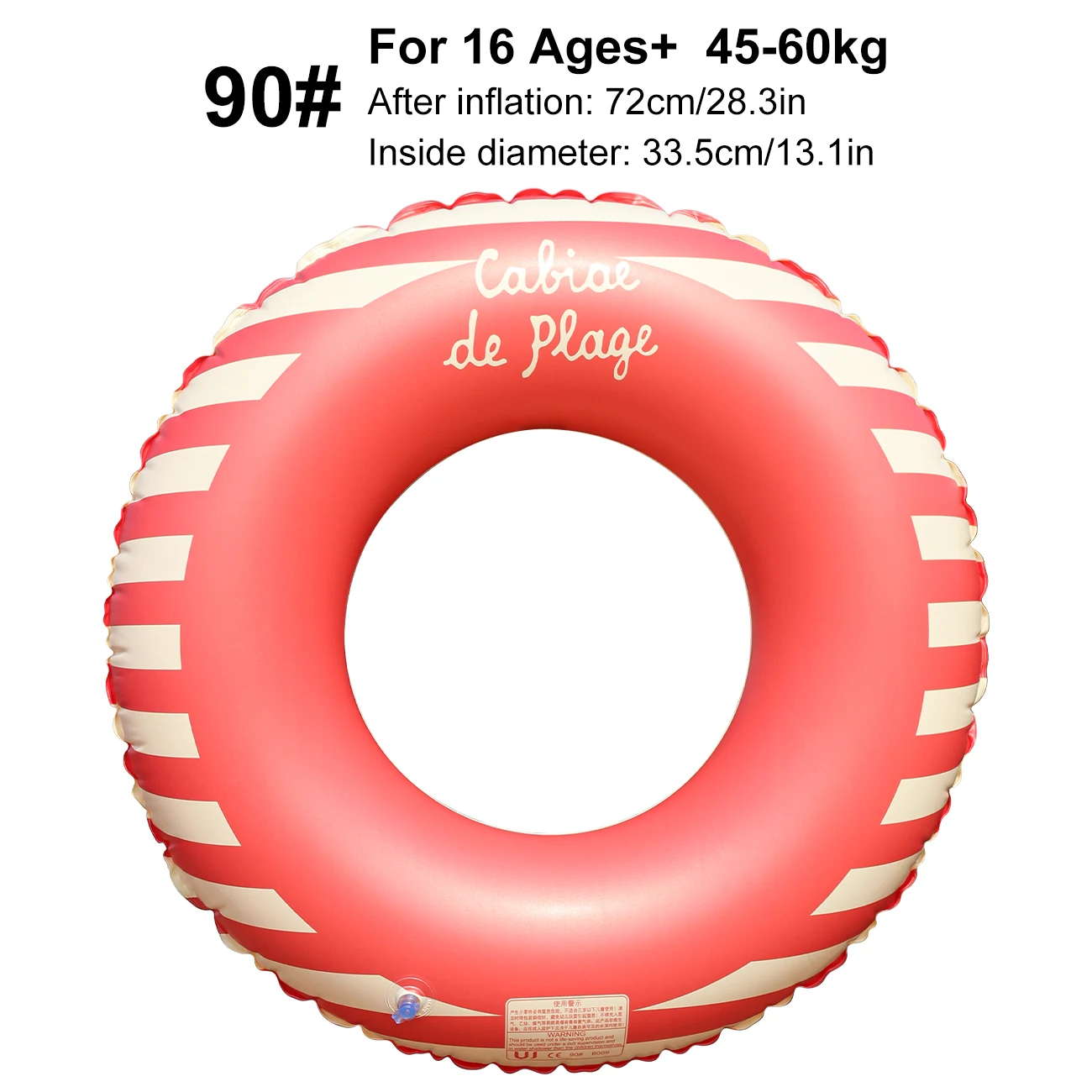 (vermelho, 90) Boia Inflável Para Piscina, Acessório Para Festa De Praia De Verão Para Adultos.
