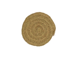 Alfombra De Esparto Trenzada A Mano – Alfombra Multiuso Decorativa Color Natural Redonda 80 Cm