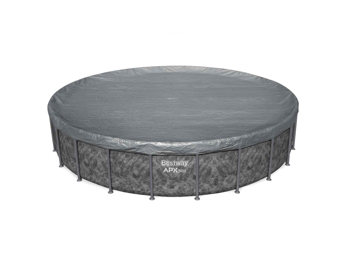 Conjunto 1 Capa Para Piscina Bestway Cinzento Poliéster (ø6,71 M)