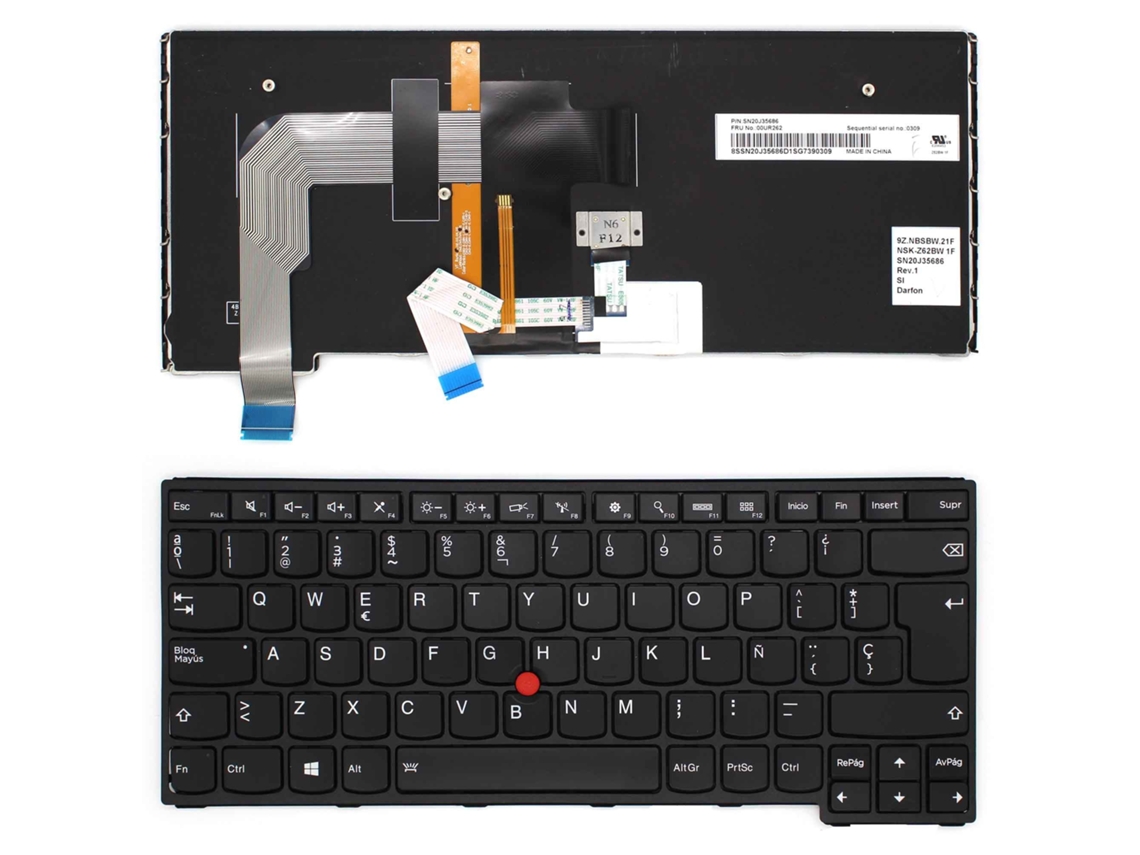 Teclado portátil Lenovo Thinkpad S3 Yoga 14 P40 Yoga 460 Mt 20el 20em 20gq 20gr Compatível