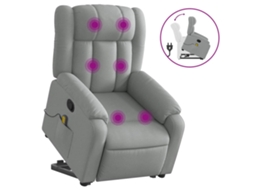 Stand Up Massage Recliner Chair, Stand Up Massage Recliner Chairs Vidaxl Cinzeto Tecido
