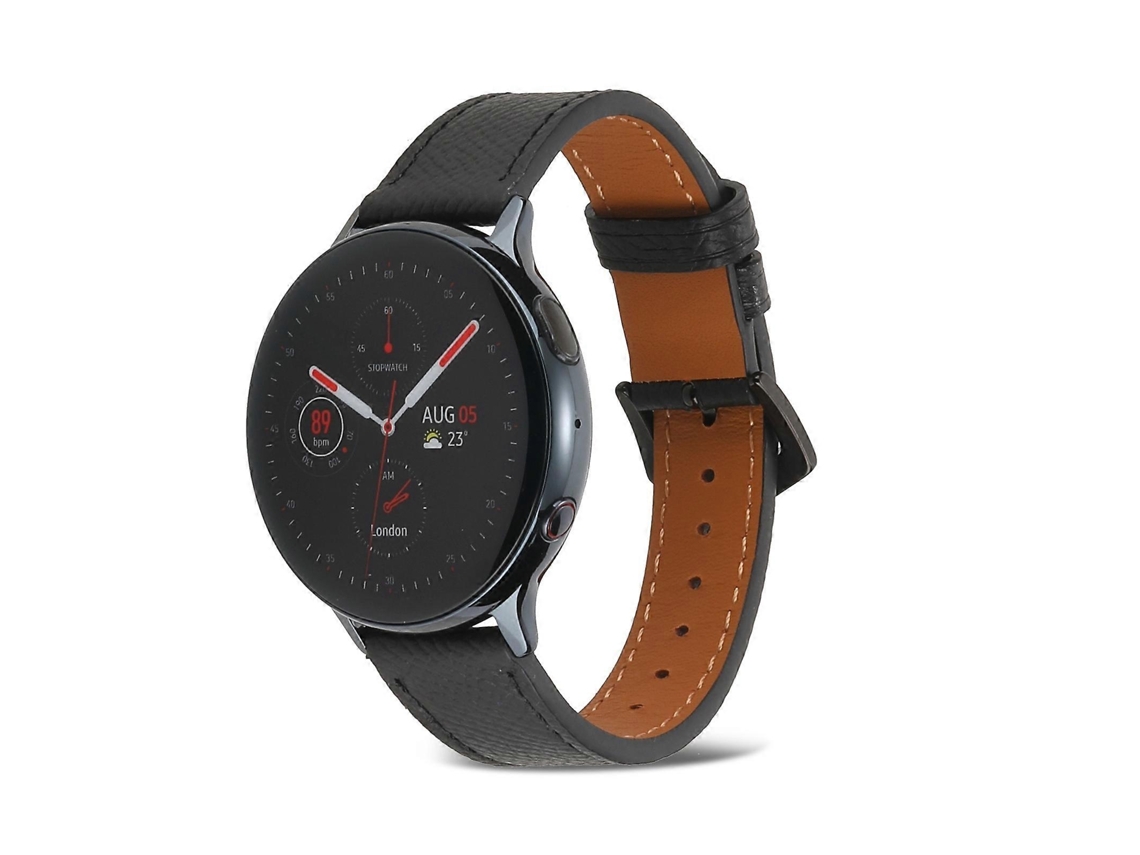 Pulseira De Couro De 20 Mm Para Samsung Galaxy Watch4