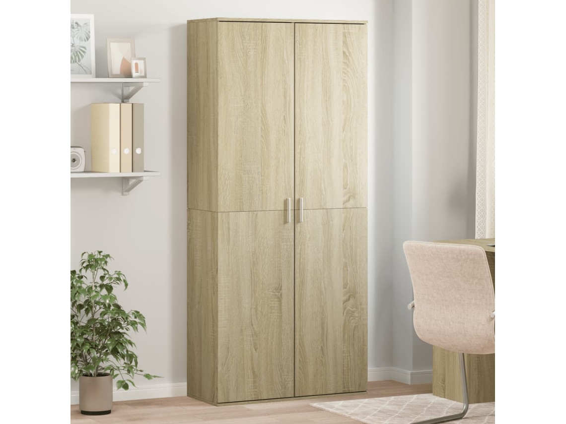 Vidaxl Armário Alto 80x35x180cm Derivados De Madeira Carvalho Sonoma
