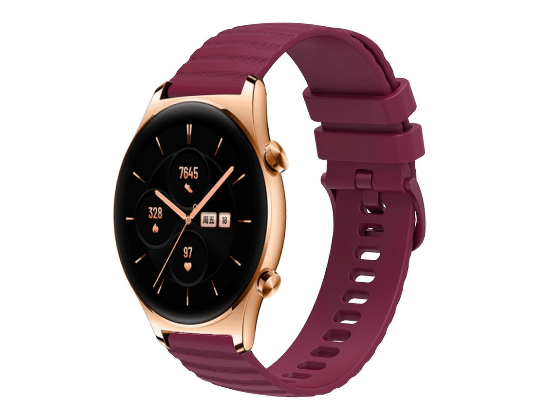 Pulseira De Silicone De Cor Sólida Com Padrão De Bolinhas Onduladas Para For Honor Watch Gs 3, 22 Mm