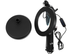 Luminária de Aumento Multifuncional com Led para Leitura, Uso em Mesa, Artesanato, Beleza e Iluminação Visual Ideal. SFUSHOS