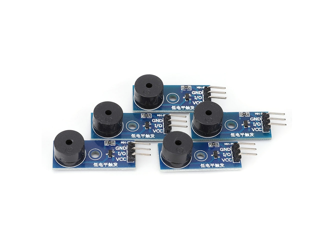 5 Peças de Módulo de Buzzer Passivo de Disparo Baixo 3.3-5V S/MARCA