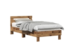Estrutura de Cama com Cabeceira Madeira Antiga MAISON EXCLUSIVE (80x200 cm)