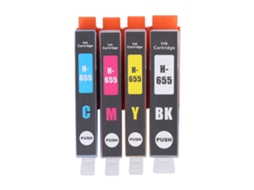 Cartucho de tinta de 4 núcleos, preto e amarelo, para impressoras HP Deskjet 3525, 4615, 4625, 5525, 6520 e 6525 (marca S).