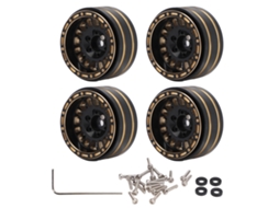 Mali conjunto de Aros de Roda de Latão Beadlock 1.2 Polegada 35.5mm para Carro Rc Scx24 Fms24 1/24 4pcs