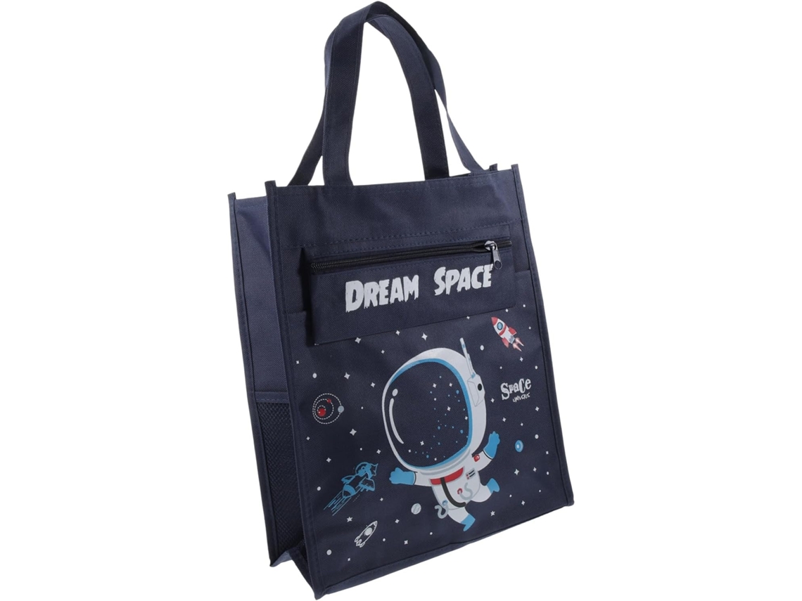 Bolsa de Lona Grande e Espaçosa Portátil, para Material Escolar CHABERLU