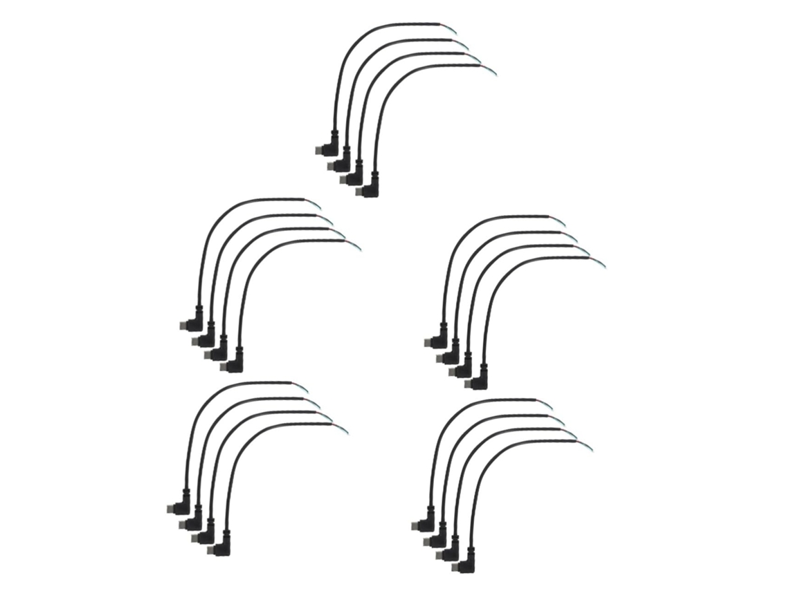 20 Conectores Usb C Macho Em Ângulo Reto, Conector Usb C, Cabo Carregador Usb, Cabo Carregador Usb Com 4 Pinos 20 Conectores Usb C Mach Gokoco