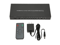Extractor Hdmi Hdr Com 5 Portas E Controle Remoto