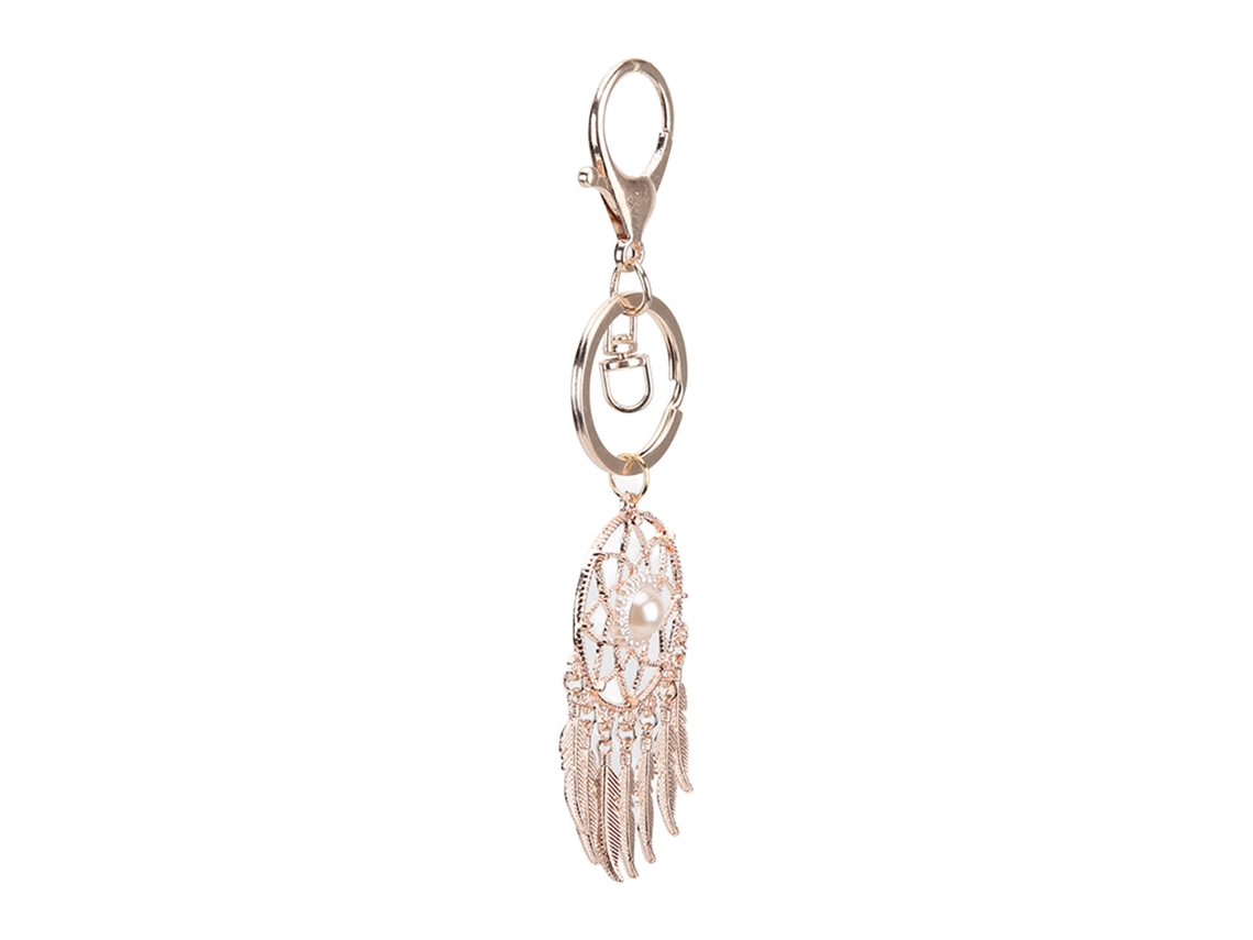 Chaveiro Dreamcatcher Metal Pérola Elegante Presente