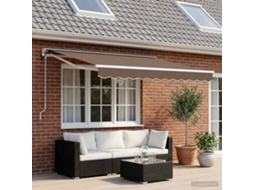 Vidaxl Toldo Retrátil Elétrico Cinzento-acastanhado 3 X 2,5 M