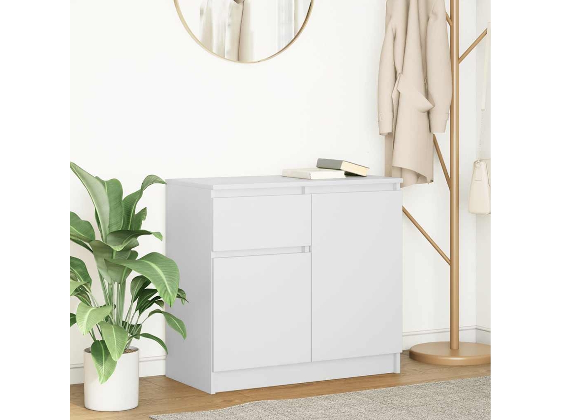 Aparador con Cajón 71x35x65 cm Blanco Derivados de Madera