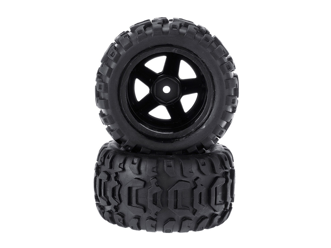 Conjunto de 2 Pneus, Jantes e Jantes para Carro Rc Hbx 16889 1/16 Peças de Substituição M16038 MDUG