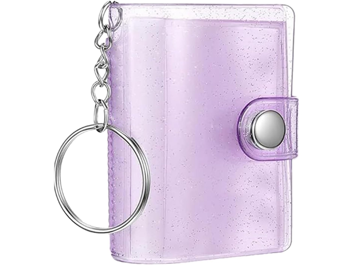 Clés Para Álbum De Fotos Com 24 Bolsos - Mini Porta - Porta - Cartões Transparente Portátil Para