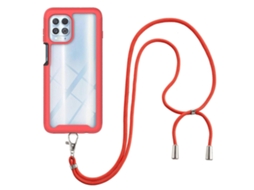 Capa Protetora Resistente A Impactos Em Pc + Tpu Para Motorola Edge S/g100, Série Starry Sky Solid Color, Com Alça Para Pescoço.
