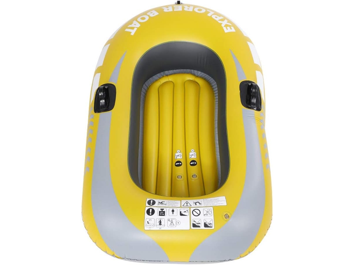 SFUSHOS Caiaque inflável individual, PVC, para pesca, deriva e mergulho
