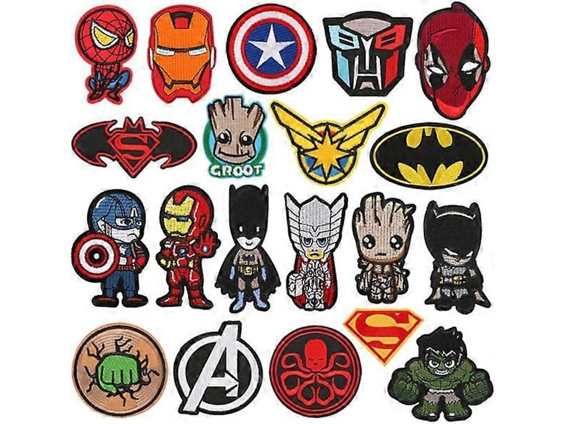 Patch Iron-on E Costurado Para Crianças - 20 Peças, Estilos Animados, Material De Qualidade, Design Colorido Moderno