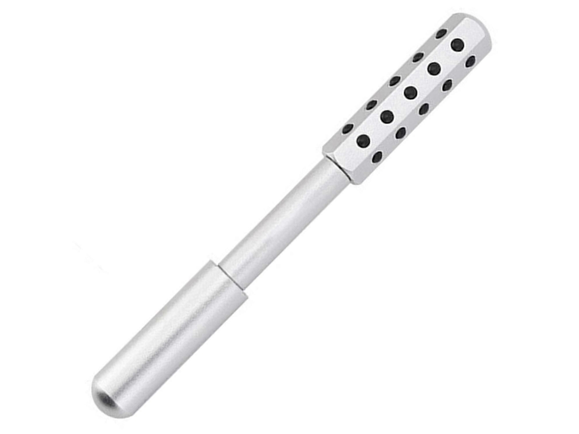 Bastão Massageador Facial Antirrugas com Gerânio Beauty Roller, Ideal para Uso em Casa e Viagens. GOKOCO