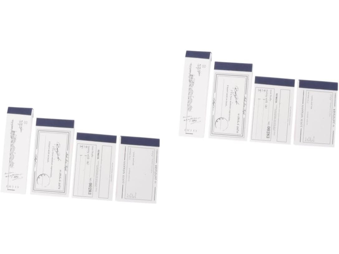 2 Conjuntos Carnet De Notes Blocs-notes Mémo En Papier Papeterie Avec Note De Service Coussin D'écriture