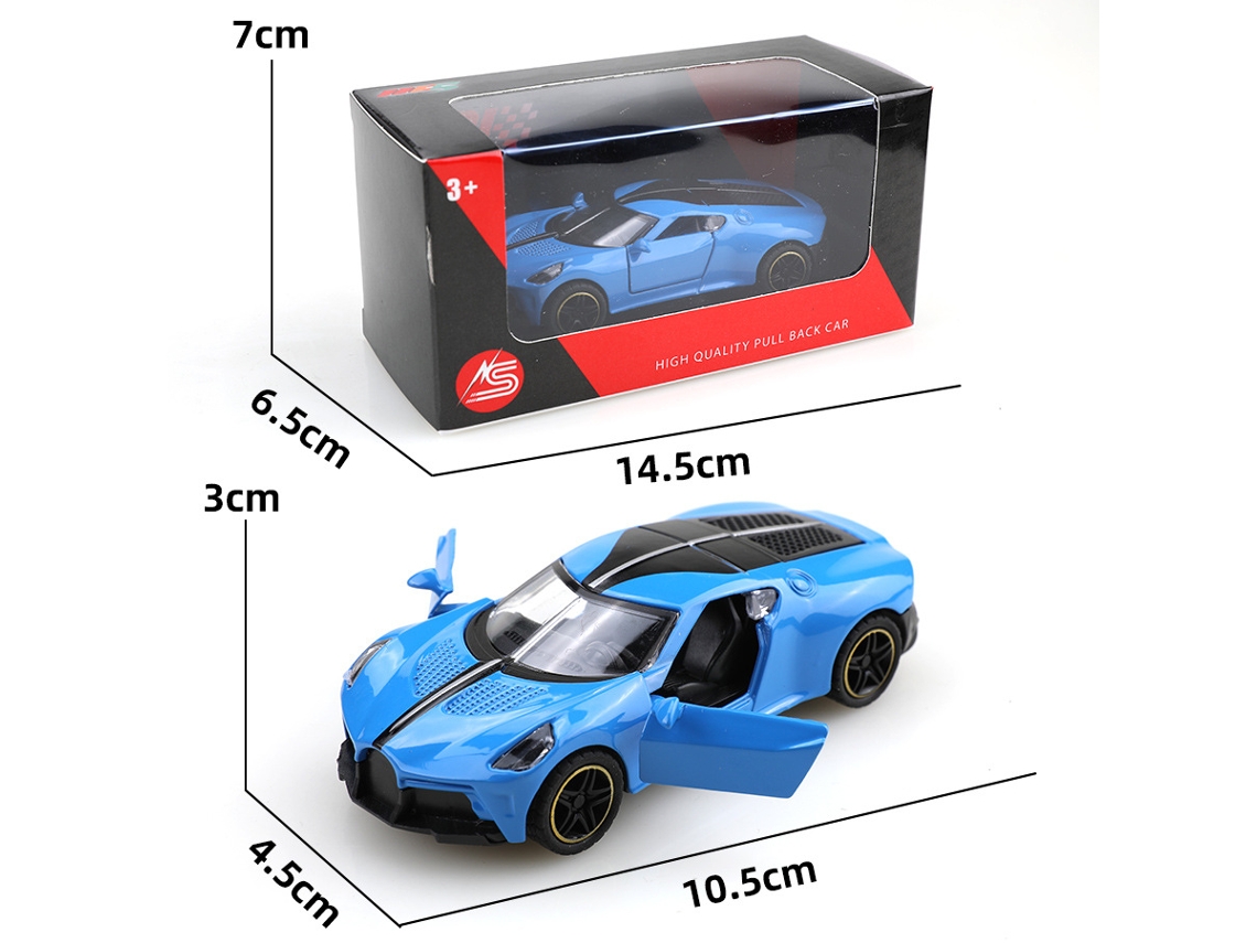 Miniatura de Carro em Metal Fundido, Escala 1/36, Brinquedo Infantil MDUG