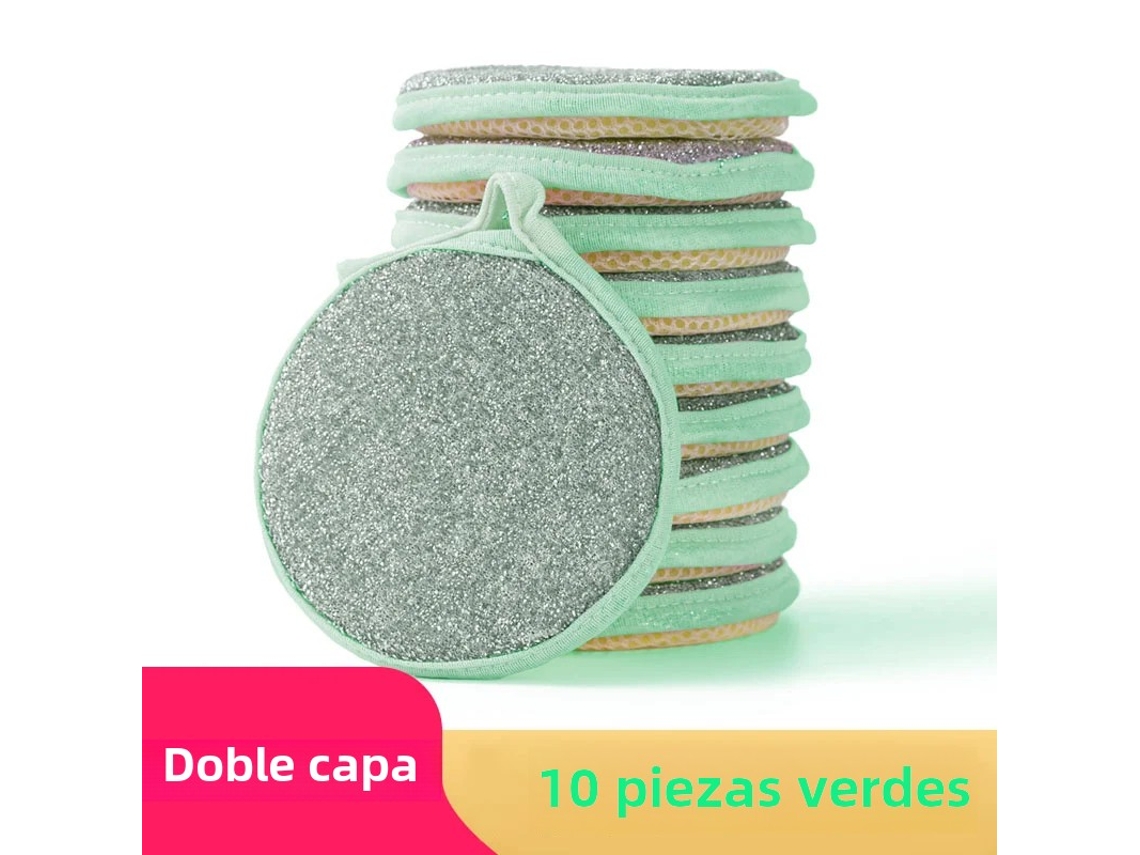 Esponjas de Limpeza Dupla Face MDUG (10 Verdes)