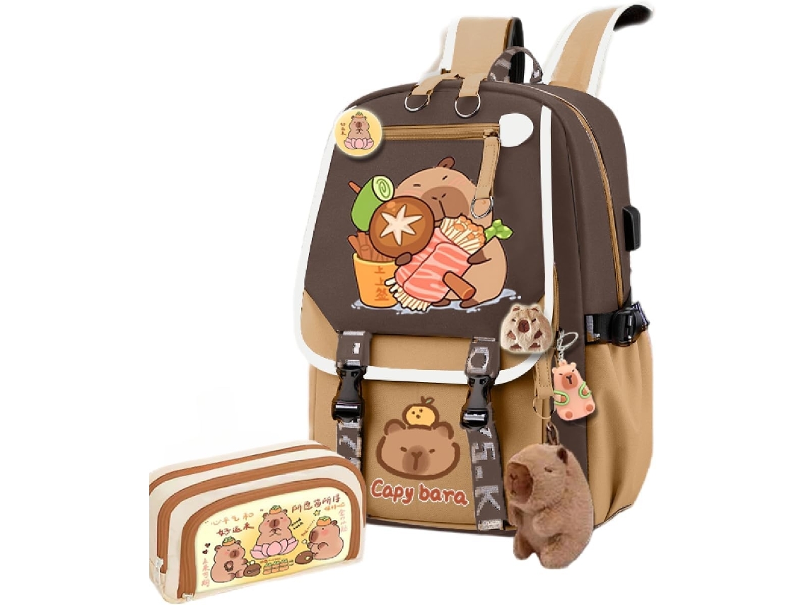 Conjunto De Mochila Escolar Infantil, Com Estojo Elysve