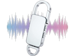 Gravador De Voz De Chaveiro, Gravador De Voz Digital Usb Para Palestras, Reuniões, Salas De Aula 32 Gb Yizhood (prata)