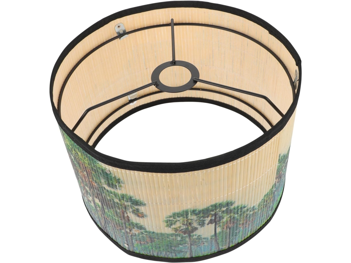 Abajur De Bambu Decorativo Em Estilo Japonês Para Luminária De Mesa.