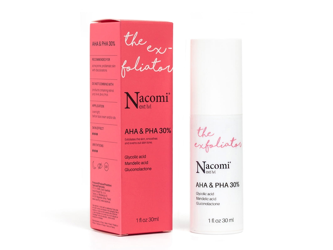 30 Aha Pha Sérum Esfoliante 30ml Fórmula de Renovação da Pele Nacomi