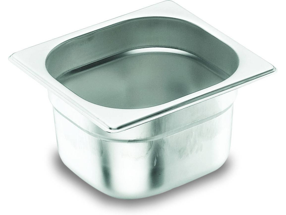 Caixa para Conservação LACOR Container Inox 18/10 (1.1 L - Cinzento - 17,6x16,2x6,5 cm)
