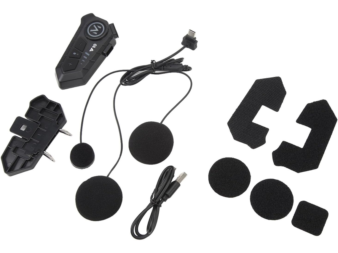 Chiciris Casque Bluetooth Moto, Intercom Stable Para Comunicação Claire, Com Rejet Appel Music, Compatível
