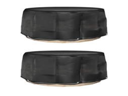 Vidaxl Capas P/ Espreguiçadeira Ilha 2 Pcs 10 Ilhós Ø236x67 Cm Redondo