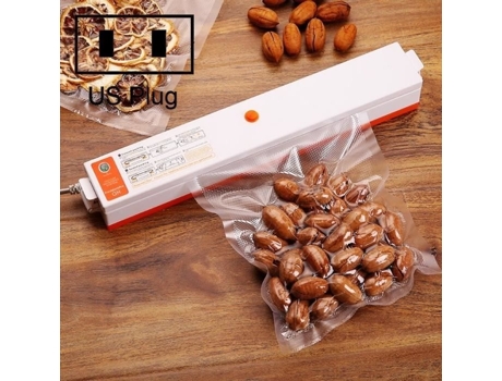 Máquina seladora de alimentos domésticos pequena seladora a vácuo automática plugue americano WEWOO