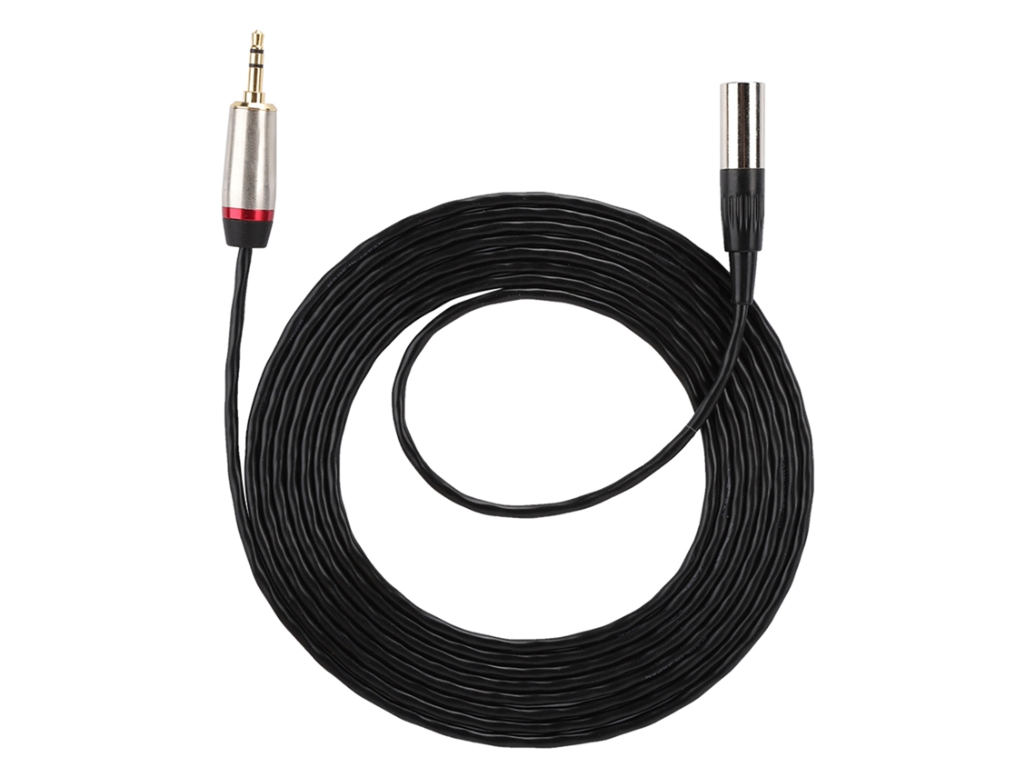 Mali cabo Adaptador de Áudio 3.5mm Macho para Mini Xlr 3 Pinos Macho para Equipamento de Fotografia Câmera 3 Metros
