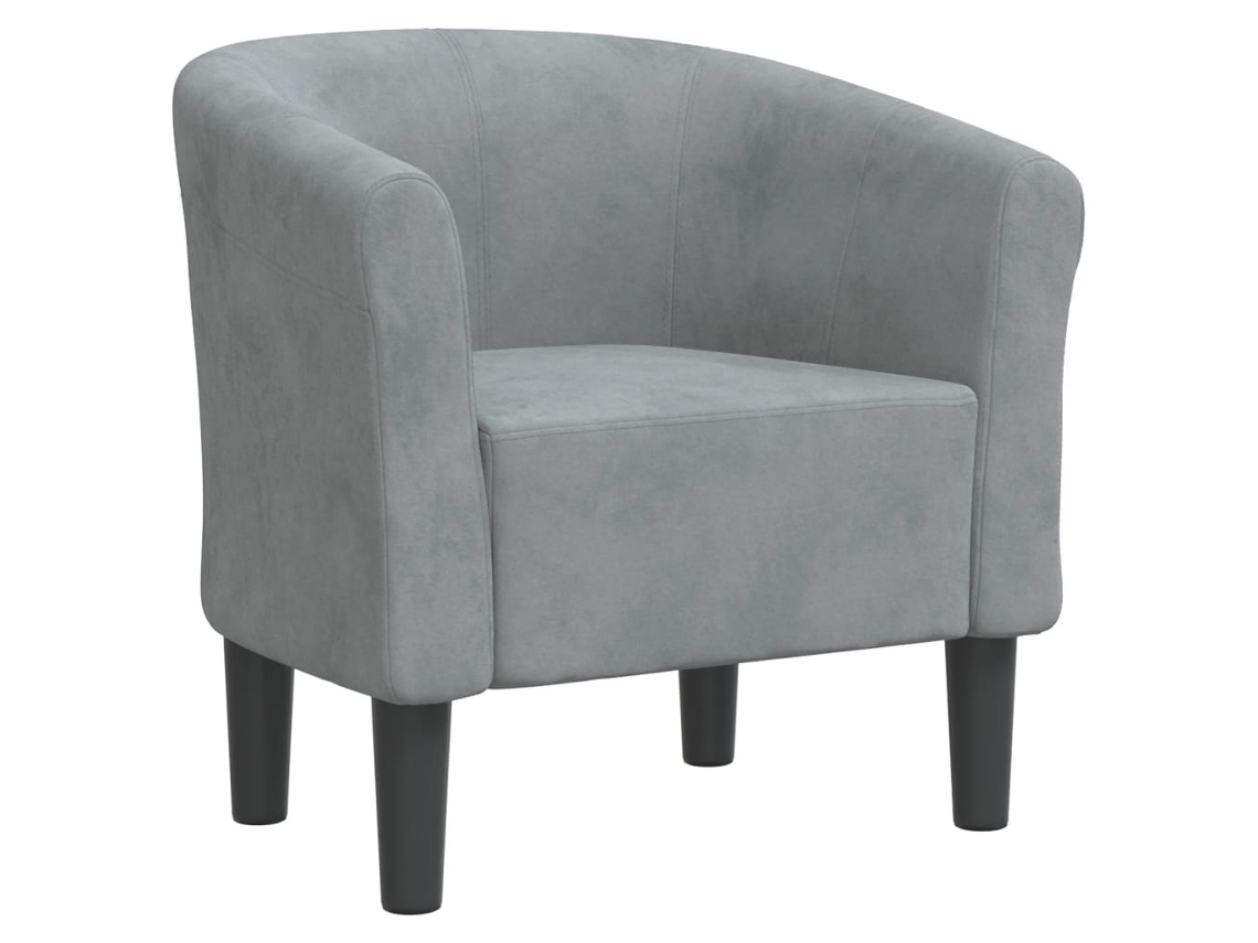 Tub Chair, Tub Chairs Vidaxl Cinzeto Veludo