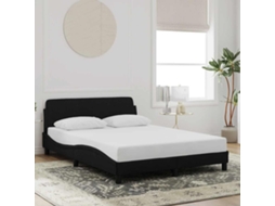 Vidaxl Estrutura De Cama Dover 120x200 Cm Veludo Preto
