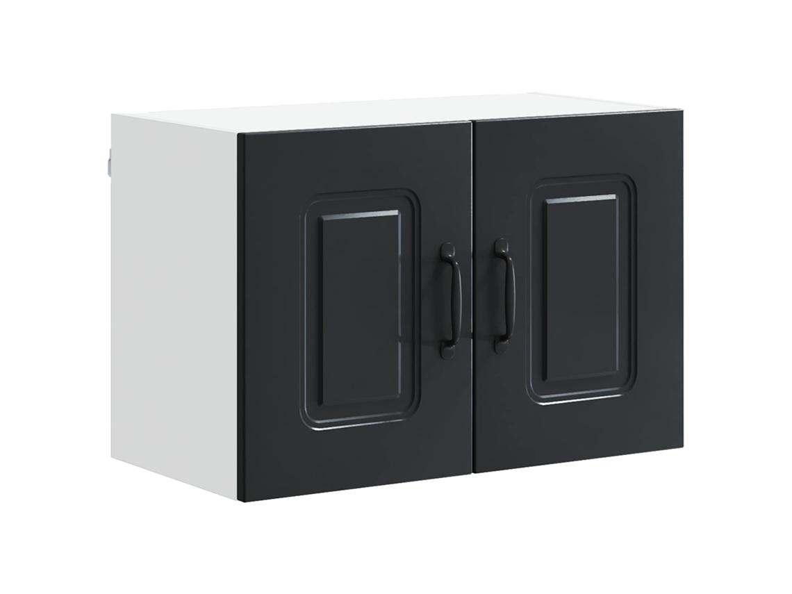 Vidaxl Painel De Lava-louça Kalmar Preto 60 X 31 X 40 Cm