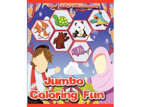 Livro Super Charge Homeschooling Jumbo Coloring Fun de Supercharge Homeschooling (Inglês)
