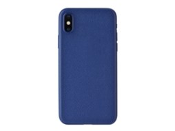 Capa LAXISCREED Iphone X Azul Ultra Fina Couro