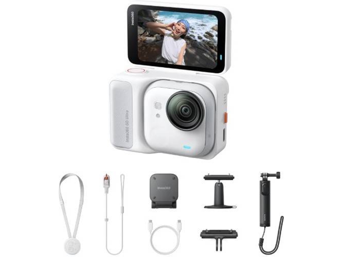 Action Cam INSTA360 Go Ultra Creator (4K - 50 MP - Resolução de Foto Wi-Fi e Bluetooth - Branco)