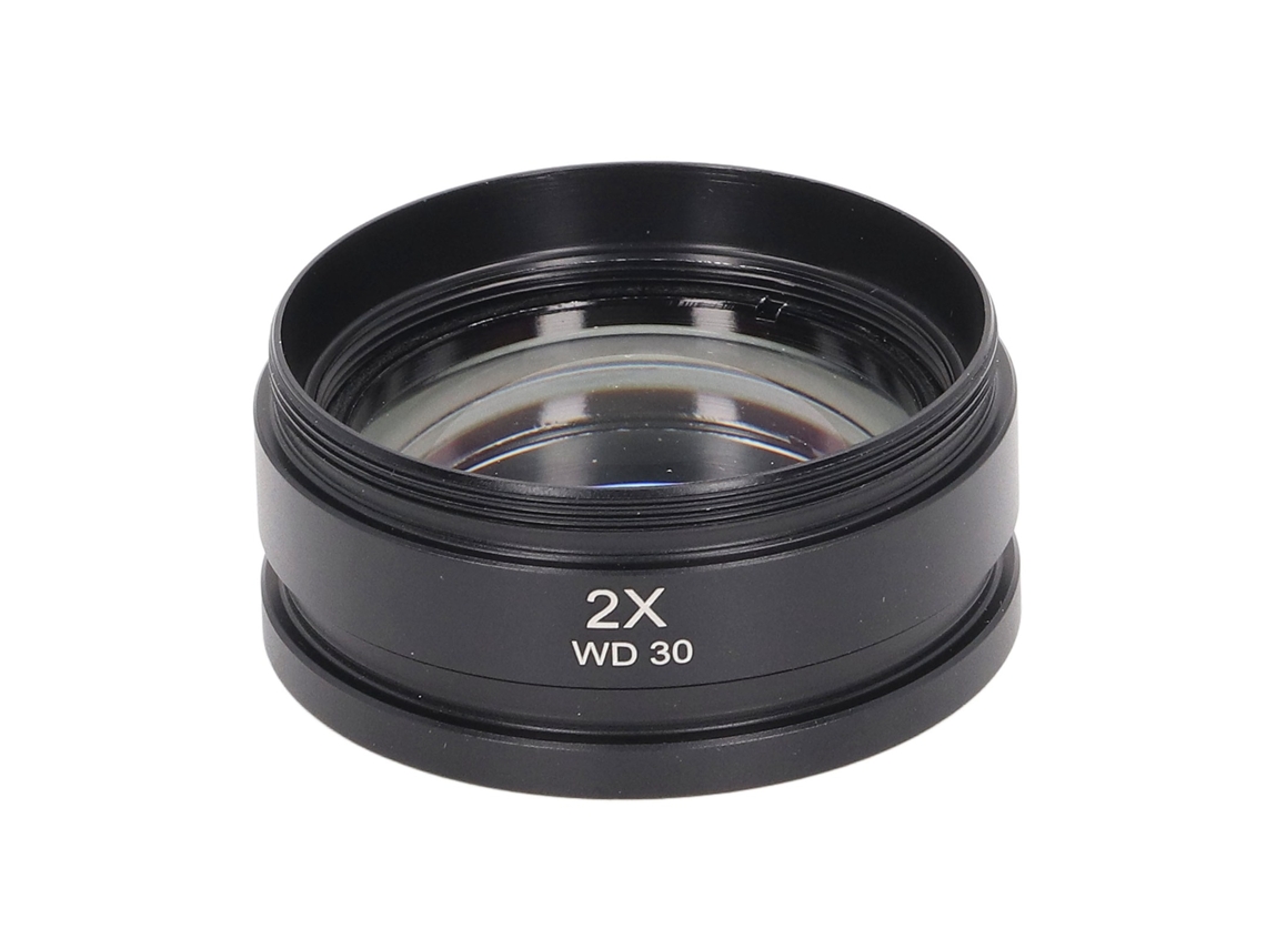 Lente Objetiva Auxiliar 2x para Microscópio | S/MARCA